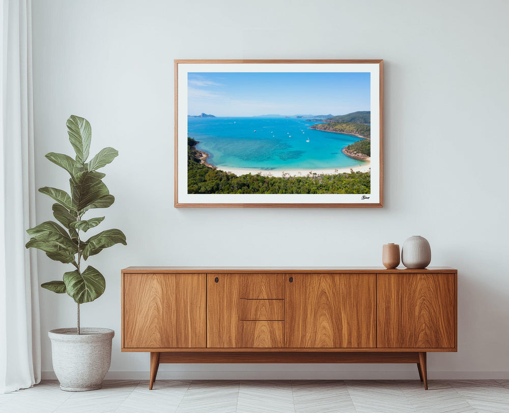 Sailing into Stillness – Chance Bay – Whitsundays Wall Art Print - Australia Unseen