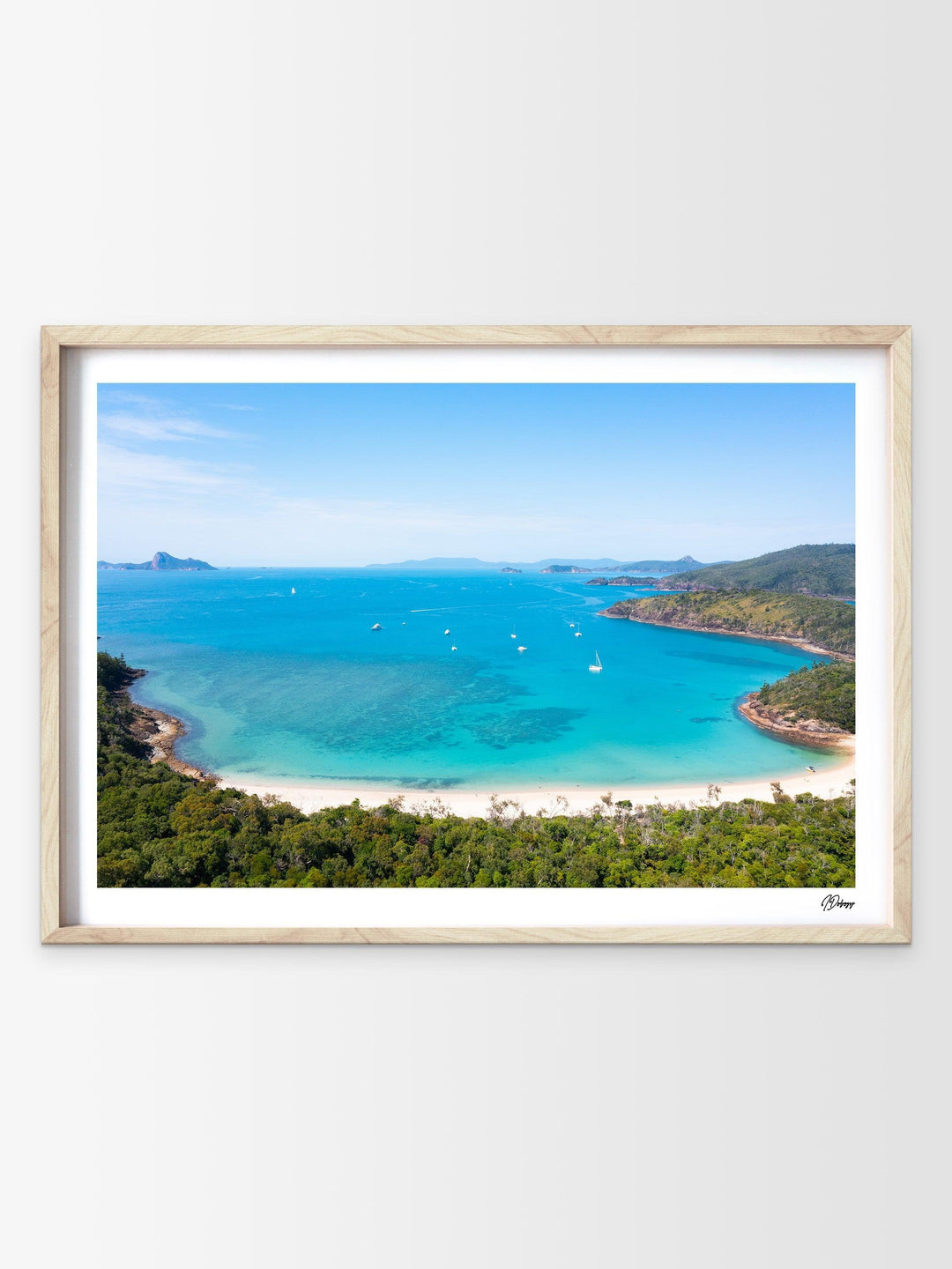 Sailing into Stillness – Chance Bay – Whitsundays Wall Art Print - Australia Unseen