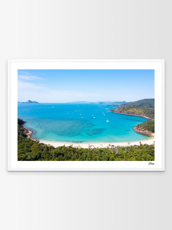 Sailing into Stillness – Chance Bay – Whitsundays Wall Art Print - Australia Unseen