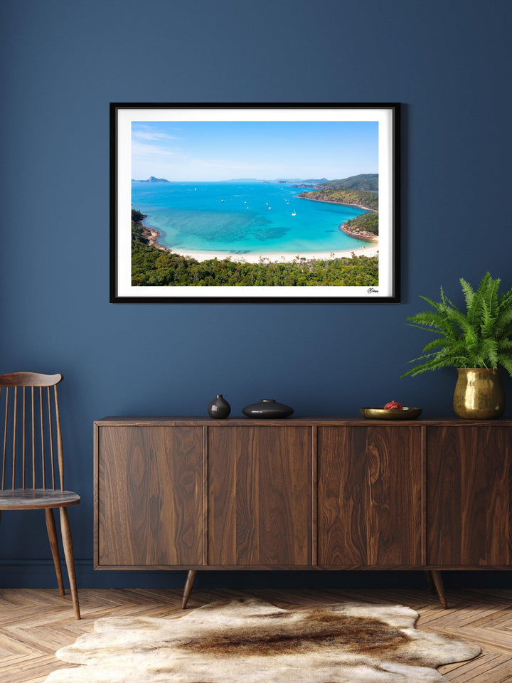 Sailing into Stillness – Chance Bay – Whitsundays Wall Art Print - Australia Unseen
