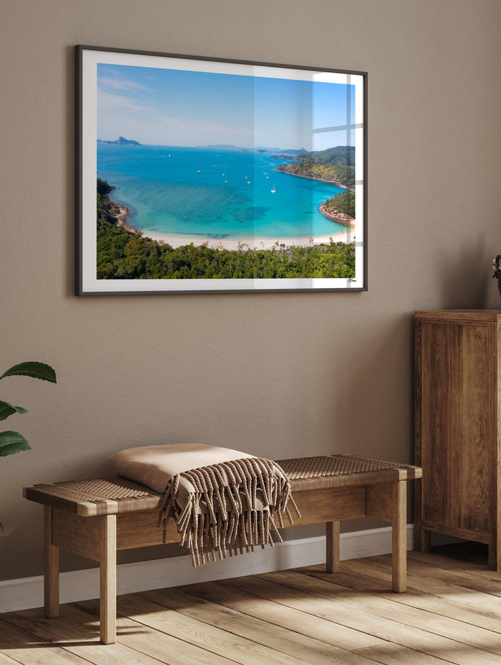 Sailing into Stillness – Chance Bay – Whitsundays Wall Art Print - Australia Unseen