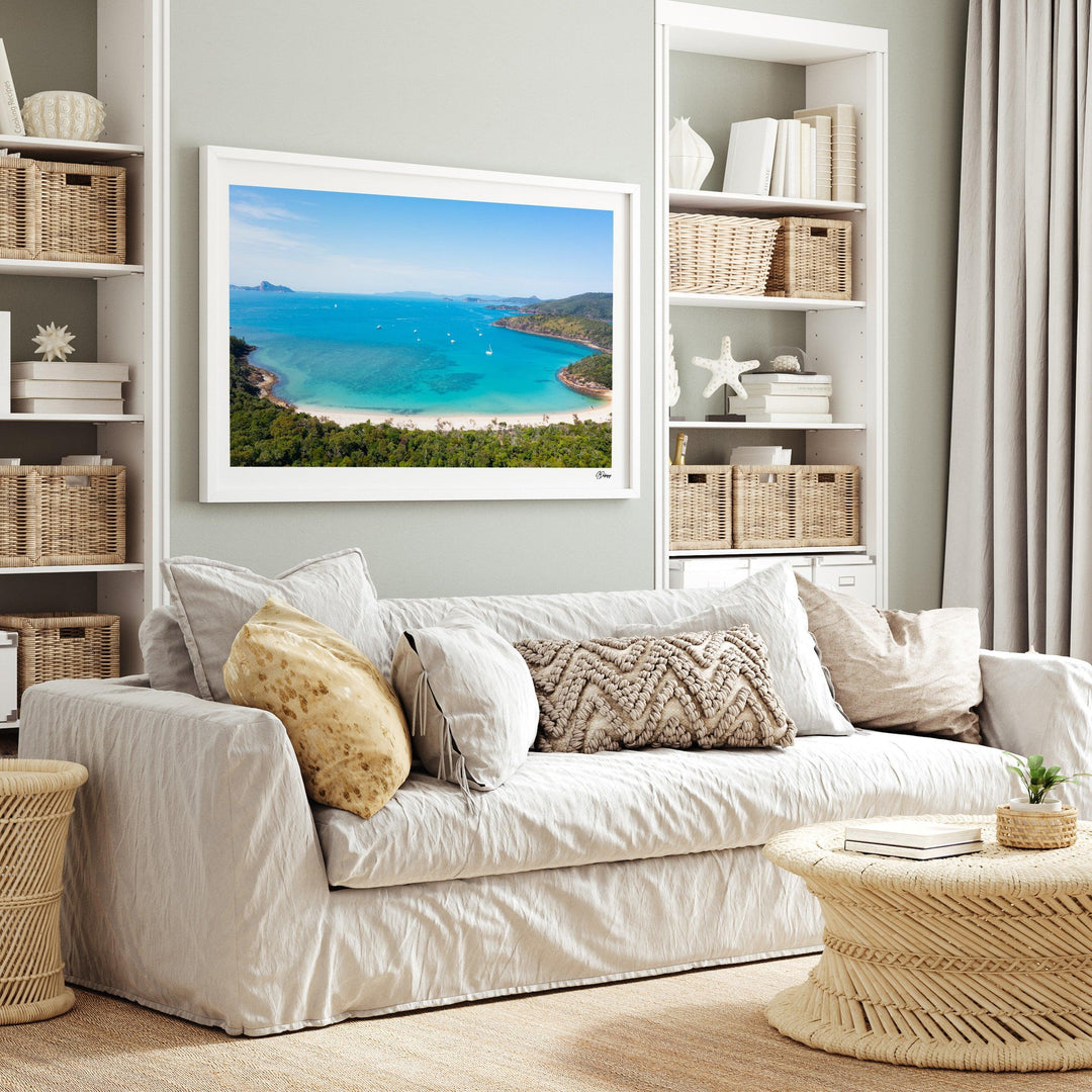 Sailing into Stillness – Chance Bay – Whitsundays Wall Art Print - Australia Unseen