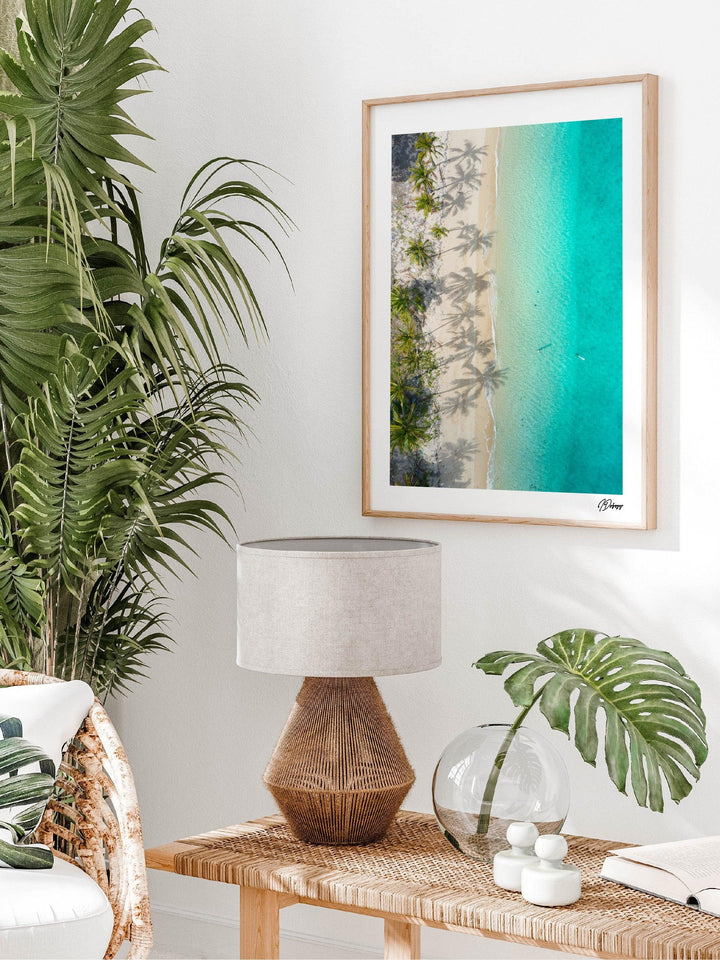 Shadows & Palms – Whitsundays Wall Art Print - Australia Unseen