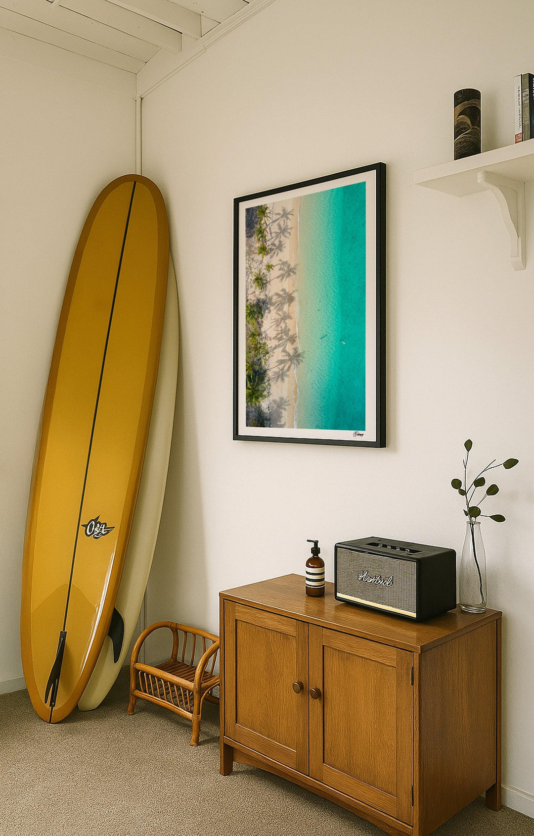 Shadows & Palms – Whitsundays Wall Art Print - Australia Unseen