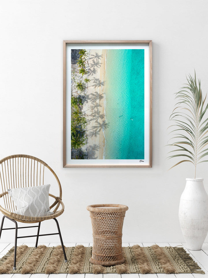 Shadows & Palms – Whitsundays Wall Art Print - Australia Unseen