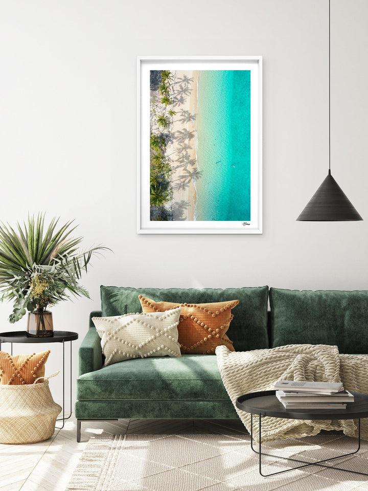 Shadows & Palms – Whitsundays Wall Art Print - Australia Unseen