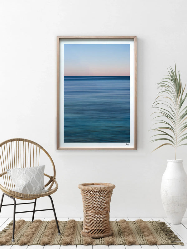 Stillness No. 1 - Ocean Abstract Wall Art Print - Australia Unseen