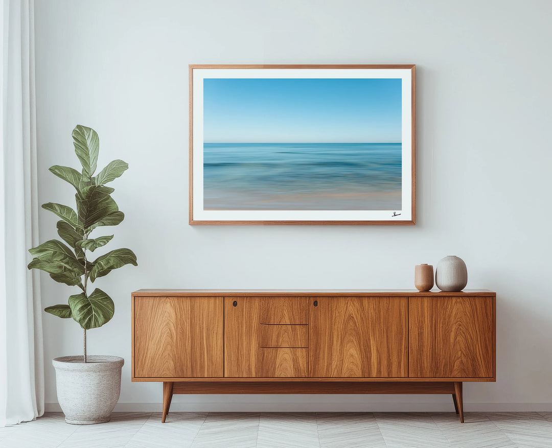 Stillness No. 2 - Ocean Abstract Wall Art Print - Australia Unseen