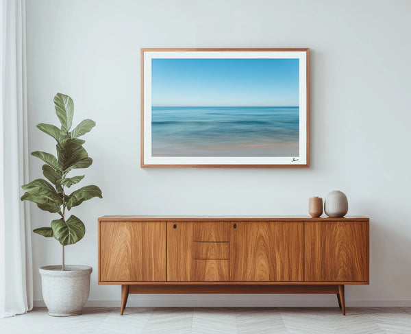 Stillness No. 2 - Ocean Abstract Wall Art Print - Australia Unseen