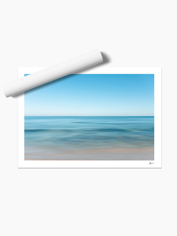Stillness No. 2 - Ocean Abstract Wall Art Print - Australia Unseen