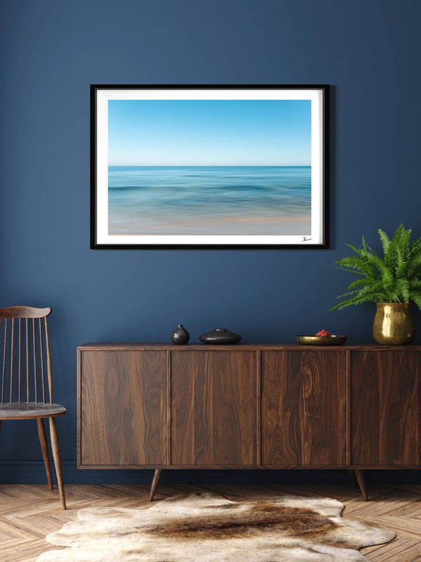 Stillness No. 2 - Ocean Abstract Wall Art Print - Australia Unseen