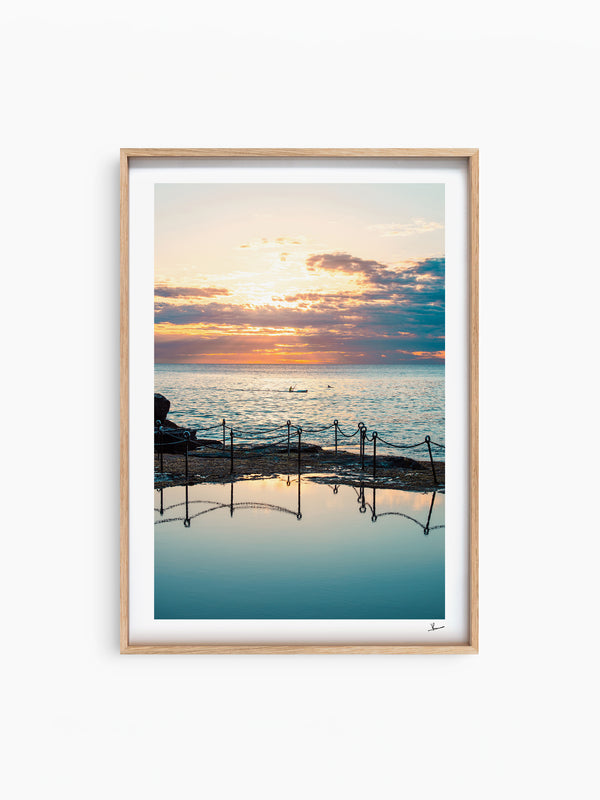 Sunrise with dolphins - The Bogey Hole 01 - Newcastle - Wall Art Print - Australia Unseen
