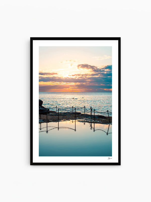 Sunrise with dolphins - The Bogey Hole 01 - Newcastle - Wall Art Print - Australia Unseen