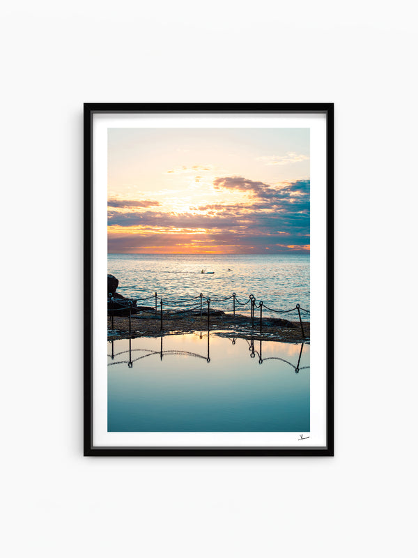 Sunrise with dolphins - The Bogey Hole 01 - Newcastle - Wall Art Print - Australia Unseen