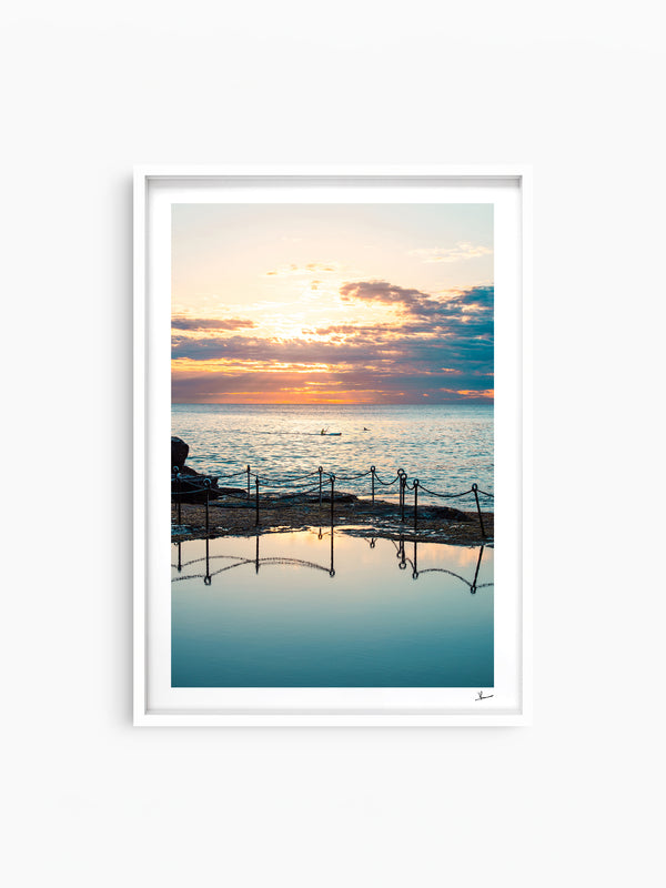 Sunrise with dolphins - The Bogey Hole 01 - Newcastle - Wall Art Print - Australia Unseen