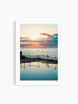 Sunrise with dolphins - The Bogey Hole 01 - Newcastle - Wall Art Print