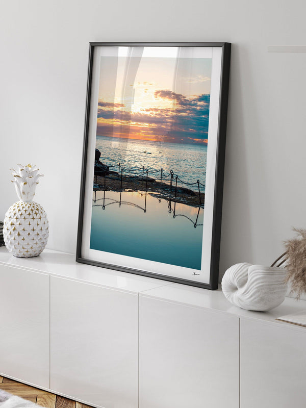 Sunrise with dolphins - The Bogey Hole 01 - Newcastle - Wall Art Print - Australia Unseen