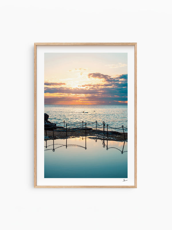 Sunrise with dolphins - The Bogey Hole 01 - Newcastle - Wall Art Print - Australia Unseen