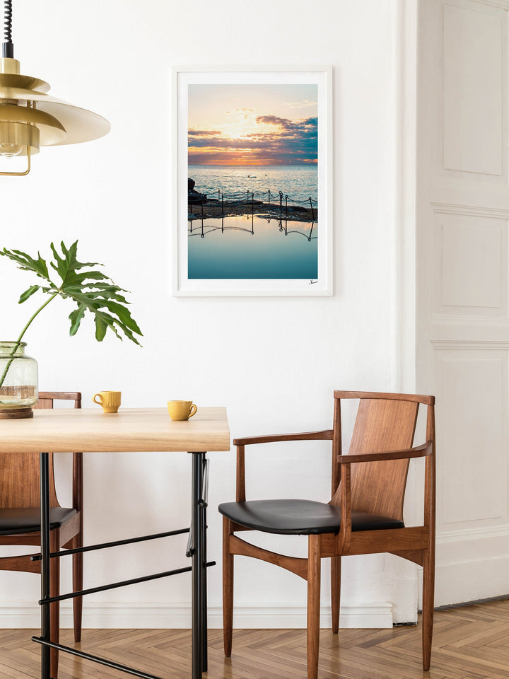 Sunrise with dolphins - The Bogey Hole 01 - Newcastle - Wall Art Print - Australia Unseen