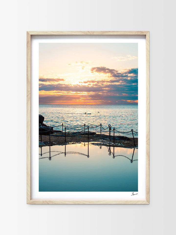 Sunrise with dolphins - The Bogey Hole 01 - Newcastle - Wall Art Print - Australia Unseen