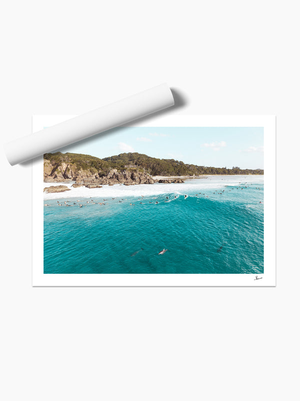 The Pass 07 (Dolphins) - Byron Bay Wall Art Print - Australia Unseen