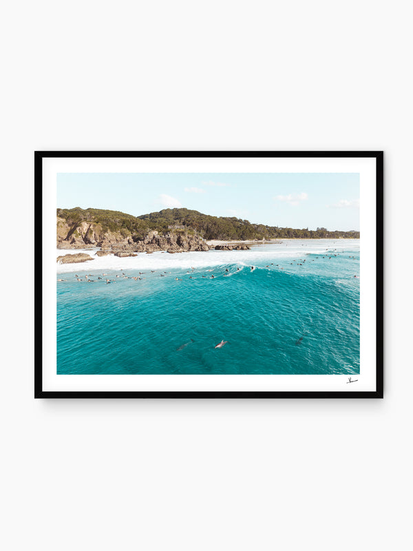The Pass 07 (Dolphins) - Byron Bay Wall Art Print - Australia Unseen