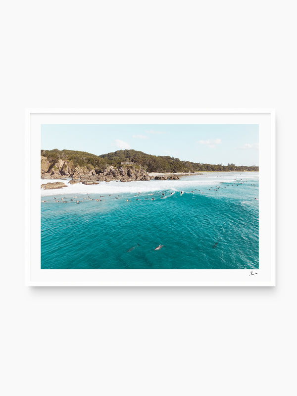 The Pass 07 (Dolphins) - Byron Bay Wall Art Print - Australia Unseen