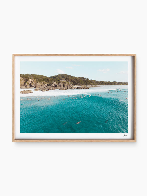 The Pass 07 (Dolphins) - Byron Bay Wall Art Print - Australia Unseen