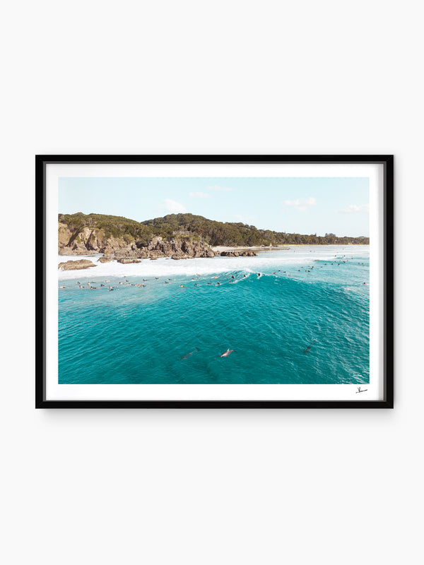 The Pass 07 (Dolphins) - Byron Bay Wall Art Print - Australia Unseen