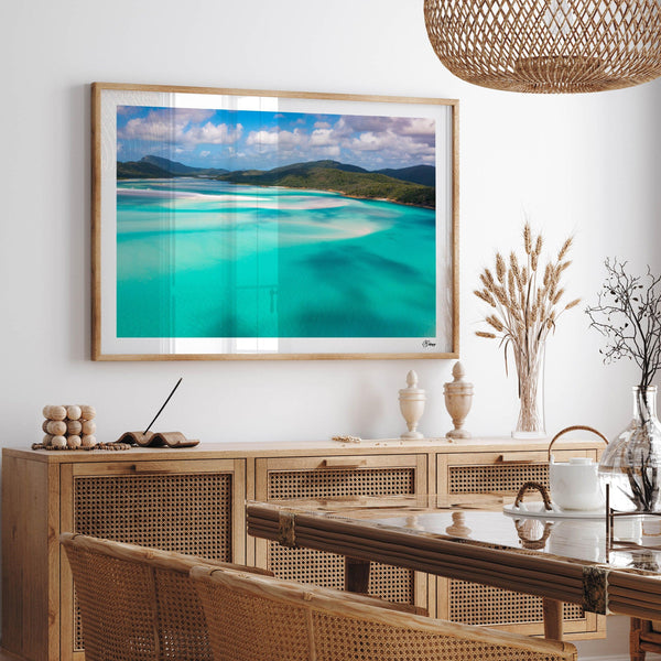 Turquoise Drift - Hill Inlet - Whitsundays Wall Art Print - Australia Unseen