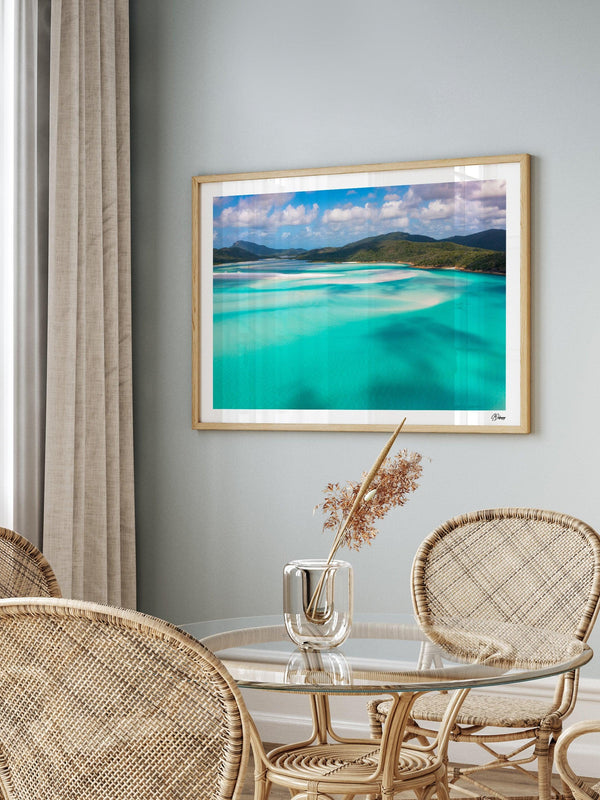 Turquoise Drift - Hill Inlet - Whitsundays Wall Art Print - Australia Unseen