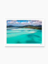 Turquoise Drift - Hill Inlet - Whitsundays Wall Art Print