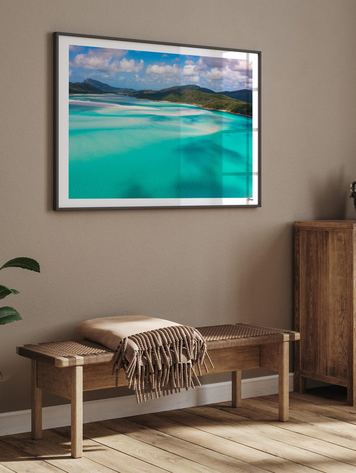 Turquoise Drift – Hill Inlet – Whitsundays Wall Art Print - Australia Unseen