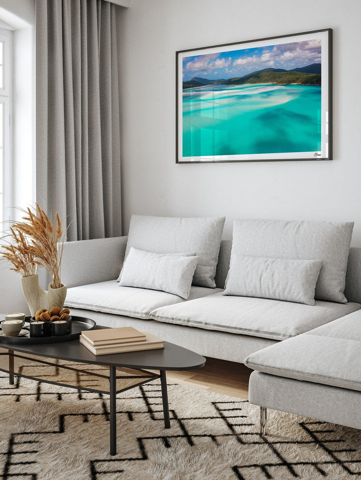 Turquoise Drift – Hill Inlet – Whitsundays Wall Art Print - Australia Unseen