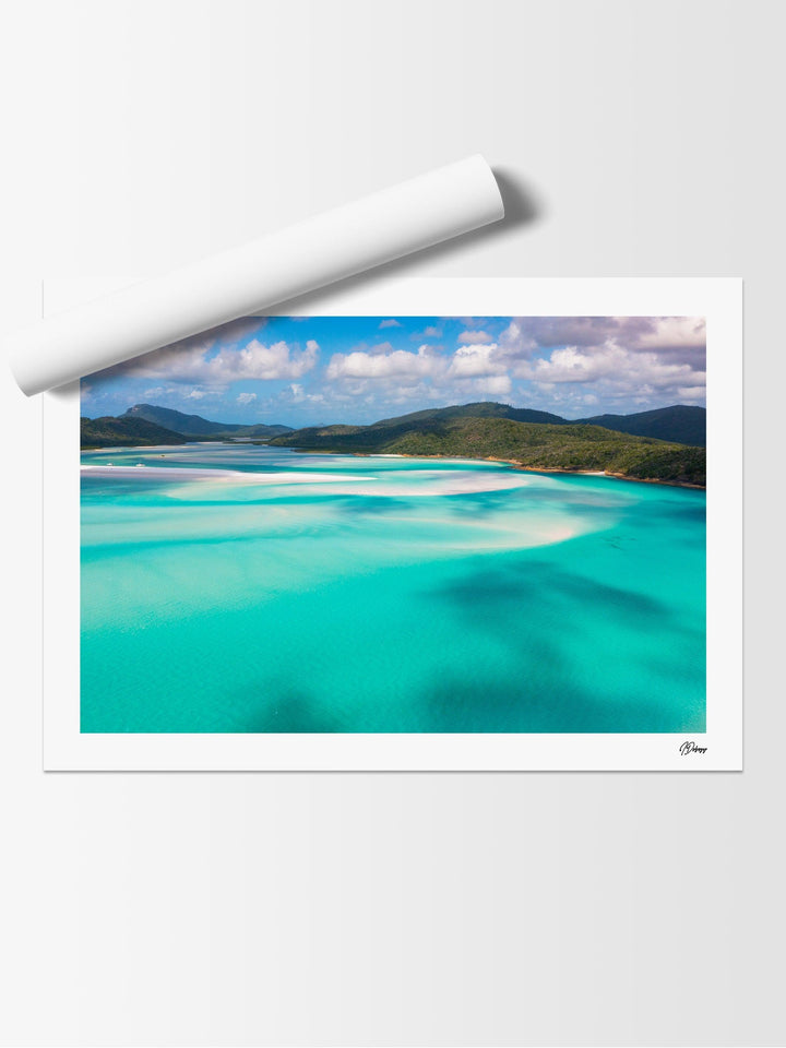 Turquoise Drift – Hill Inlet – Whitsundays Wall Art Print - Australia Unseen