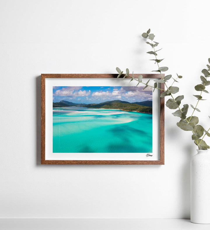 Turquoise Drift – Hill Inlet – Whitsundays Wall Art Print - Australia Unseen