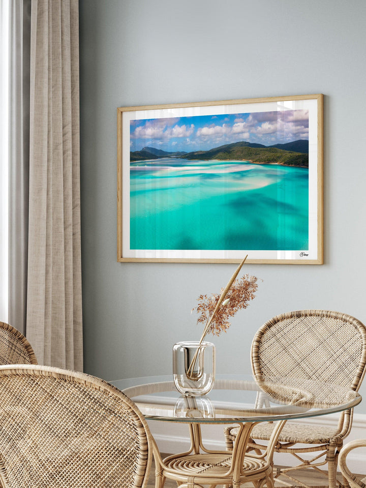 Turquoise Drift – Hill Inlet – Whitsundays Wall Art Print - Australia Unseen