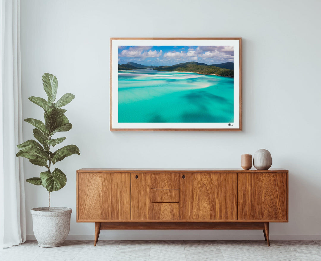 Turquoise Drift – Hill Inlet – Whitsundays Wall Art Print - Australia Unseen