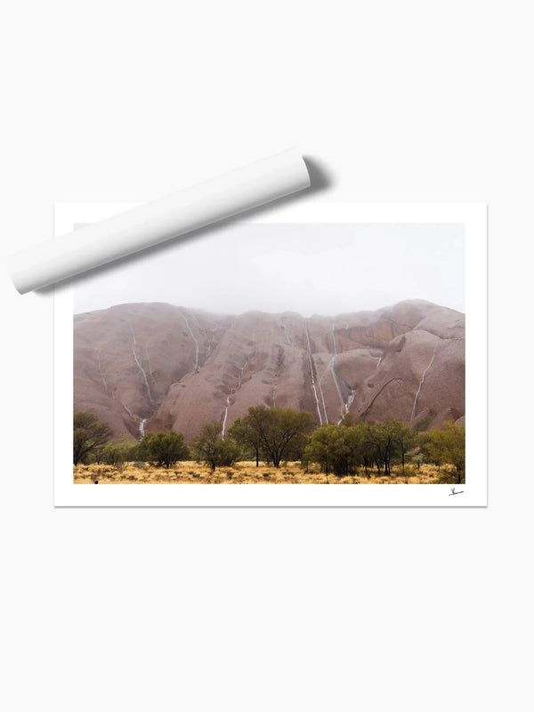 Uluru Waterfalls 01 - Wall Art Print - Australia Unseen