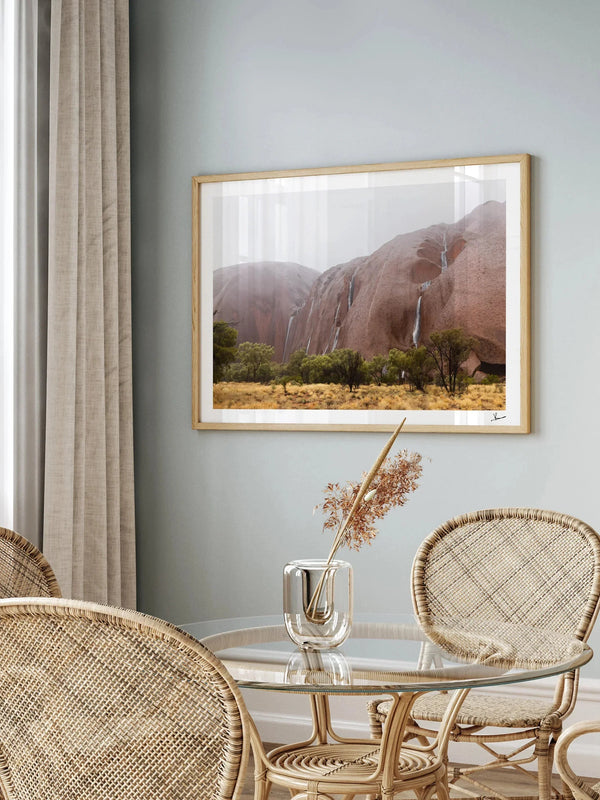 Uluru Waterfalls 02 - Wall Art Print - Australia Unseen