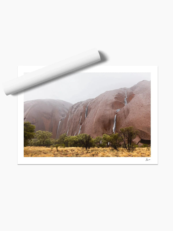 Uluru Waterfalls 02 - Wall Art Print - Australia Unseen