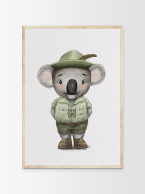 Archie the koala | Children illustration | Art print kids decor nursery | Australian animals print - Australia Unseen