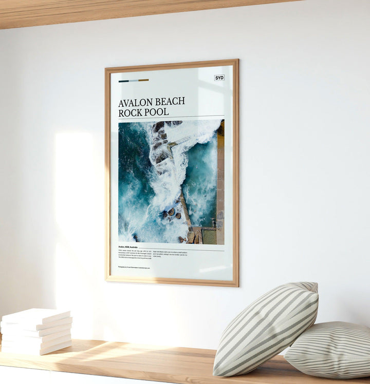 Avalon Beach Rock Pool Editorial Poster - Australia Unseen