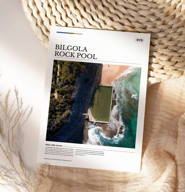 Bilgola Rock Pool Editorial Poster - Australia Unseen
