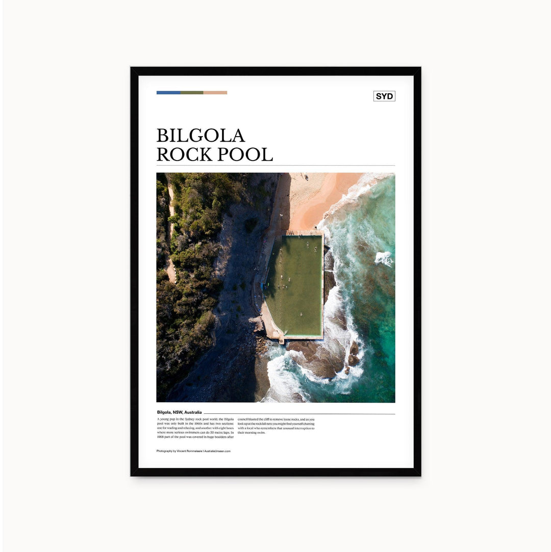 Bilgola Rock Pool Editorial Poster - Australia Unseen
