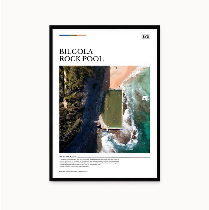 Bilgola Rock Pool Editorial Poster - Australia Unseen