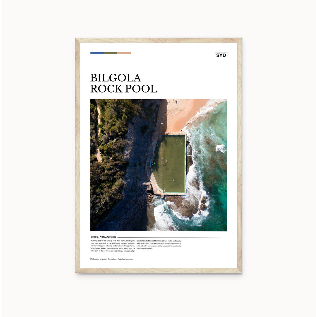 Bilgola Rock Pool Editorial Poster - Australia Unseen