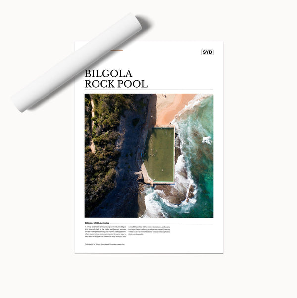 Bilgola Rock Pool Editorial Poster - Australia Unseen