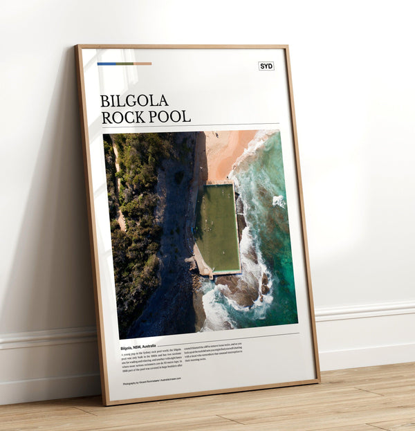 Bilgola Rock Pool Editorial Poster - Australia Unseen