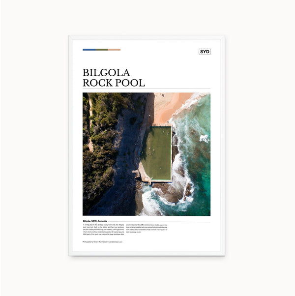 Bilgola Rock Pool Editorial Poster - Australia Unseen